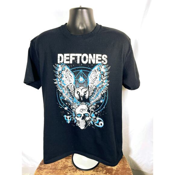 Deftones 2025 North America Tour Tee Black Graphic L - Picture 1 of 7